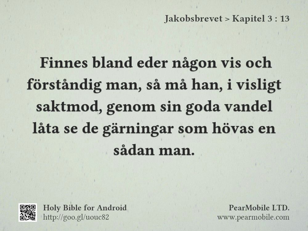 Jakobsbrevet, Kapitel 3:13